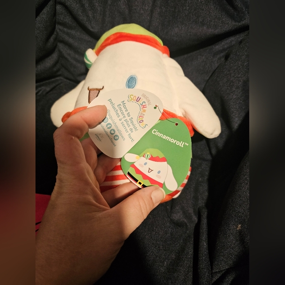 Squishmallow Kellytoy Plush Sanrio Hello Kitty & Friends 8" Cinnamoroll Elf NWT - Picture 4 of 8